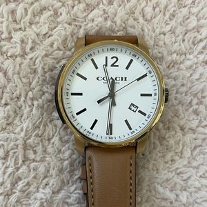 Coach Men’s Watch | Tan & Gold